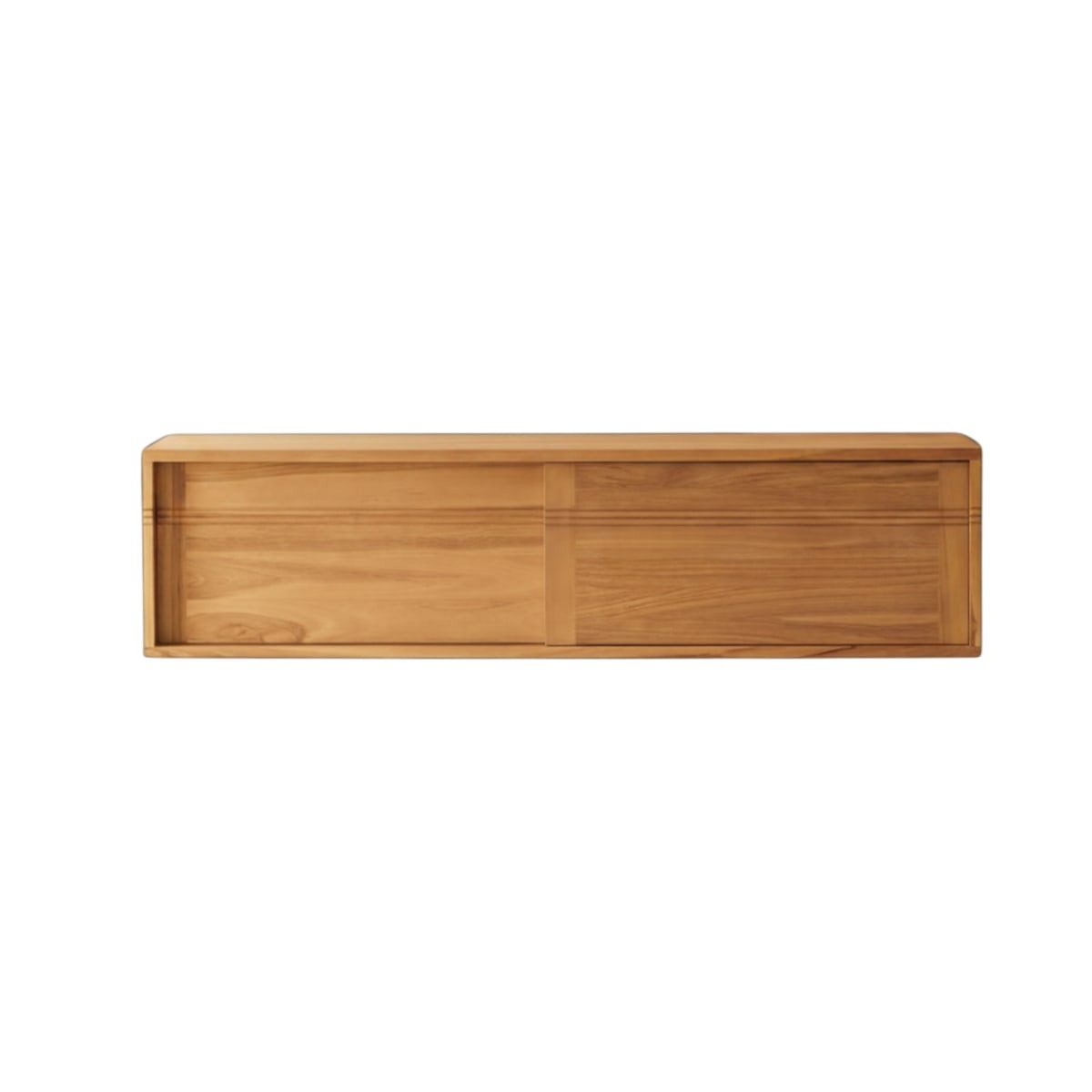 Tikamoon TV-Schrank Basic - TV-Schränk aus massivem Teak 140 cm