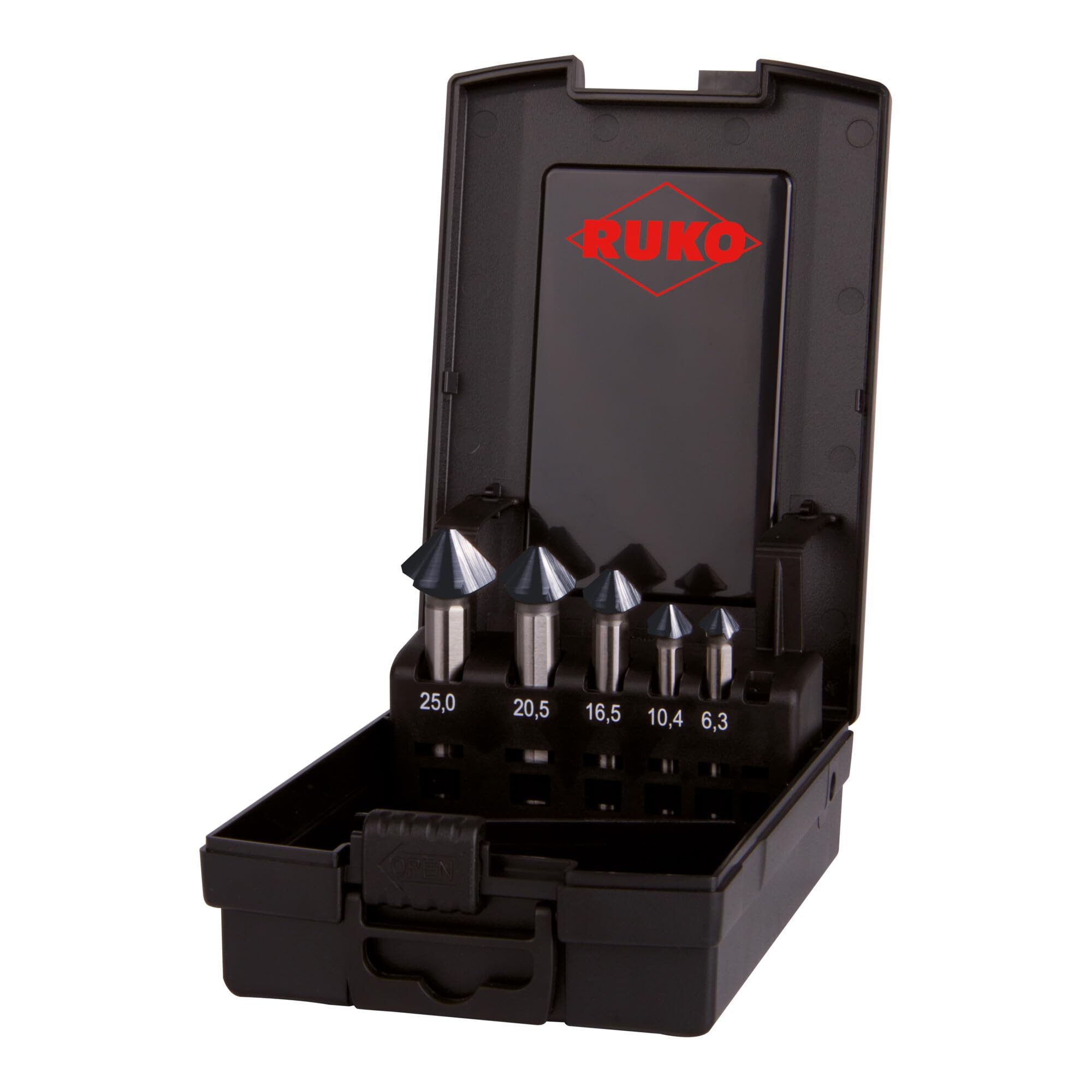 Ruko Kegelsenker RUKO Kegel- und Entgratsenker-Satz ULTIMATECUT DIN 335 Form C 90 Grad