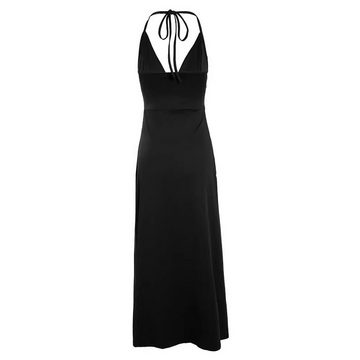 KIKI Abendkleid Kleid mit Trägerschlitz und V-Ausschnitt, langes Außenhandelskleid