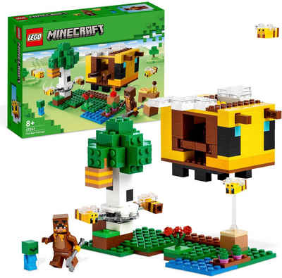 LEGO® Konstruktionsspielsteine Das Bienenhäuschen (21241), LEGO® Minecraft, (254 St), Made in Europe