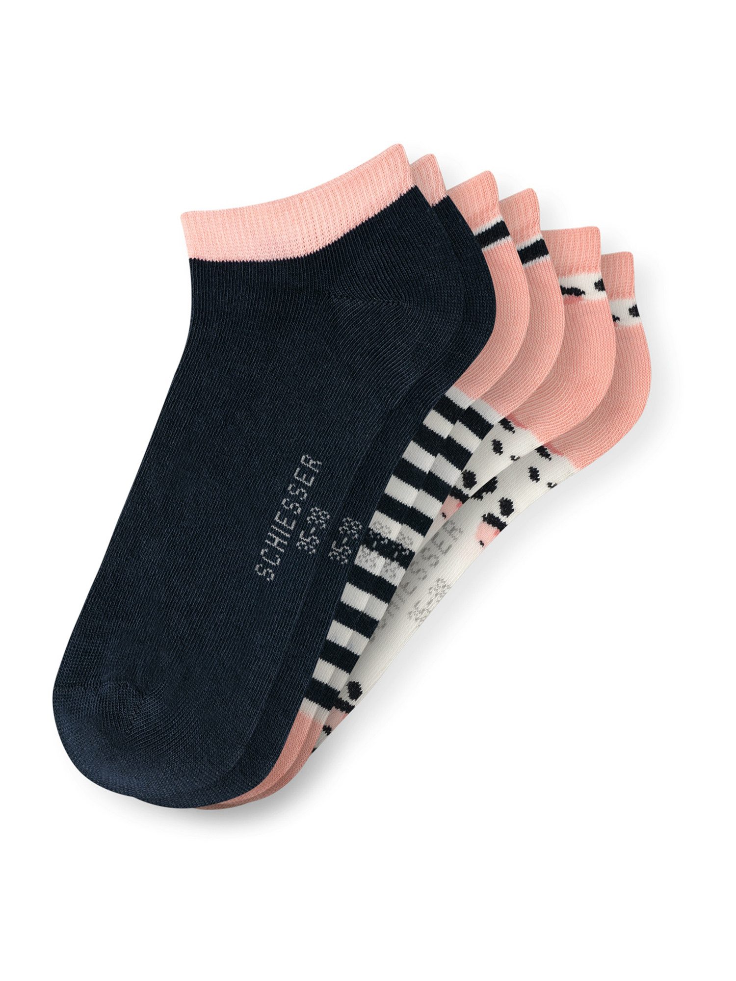 Schiesser Sneakersocken 'Leo&Stripes' (3-Paar) Stay Fresh Ausru¨stung