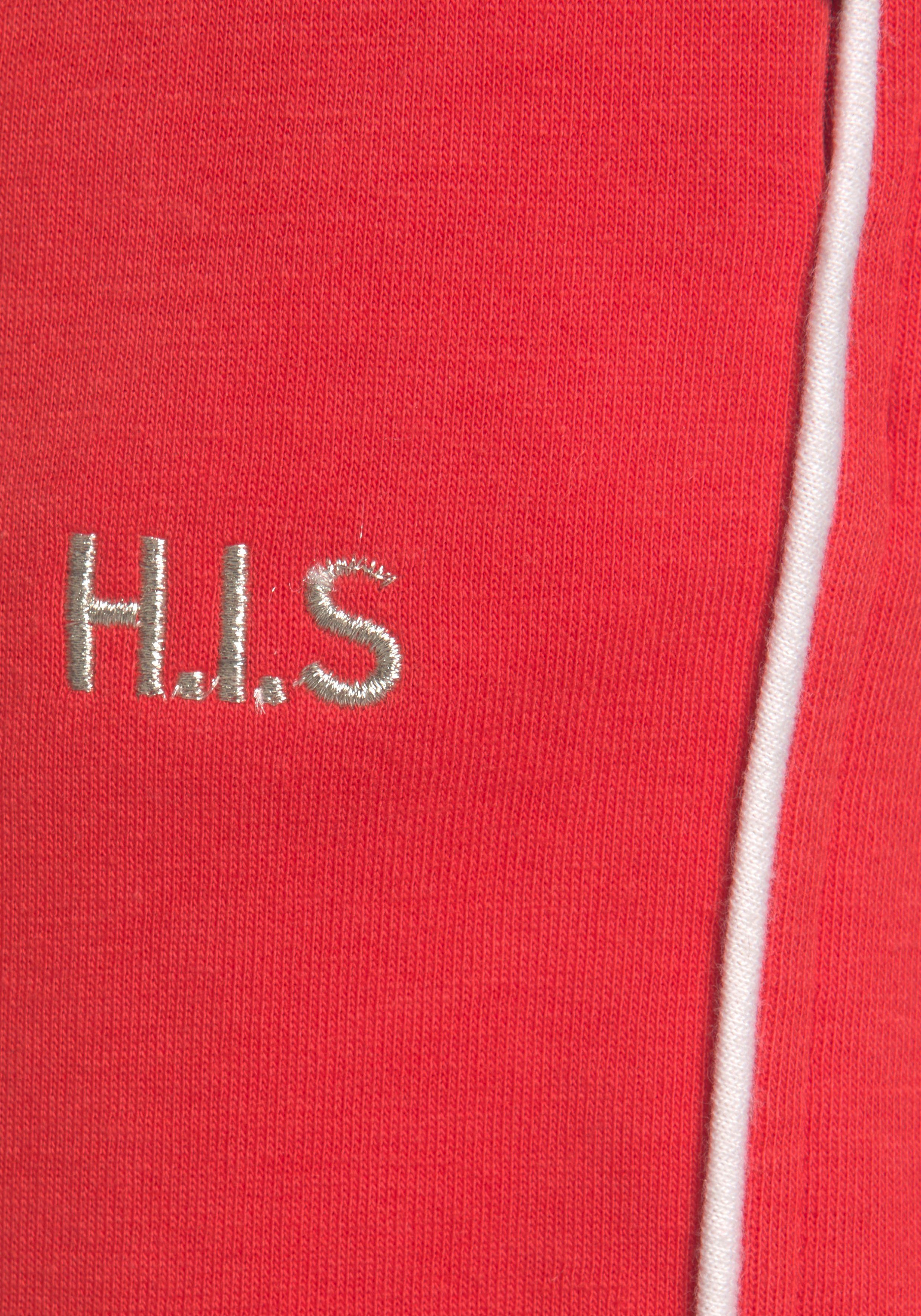Eingrifftaschen rot Bermudas mit H.I.S