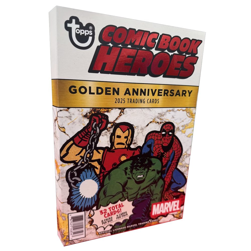 Topps Sammelkarte 2025 Marvel Comic Book Heroes 1975 Anniversary Hobby Box Englisch