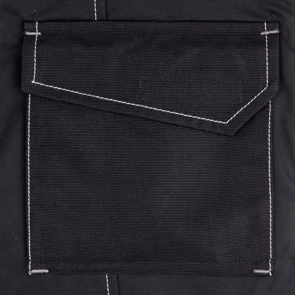 JOB Arbeitshose Bundhose Arbeitshose schwarz mit Kniepolstertaschen aus CORDURA