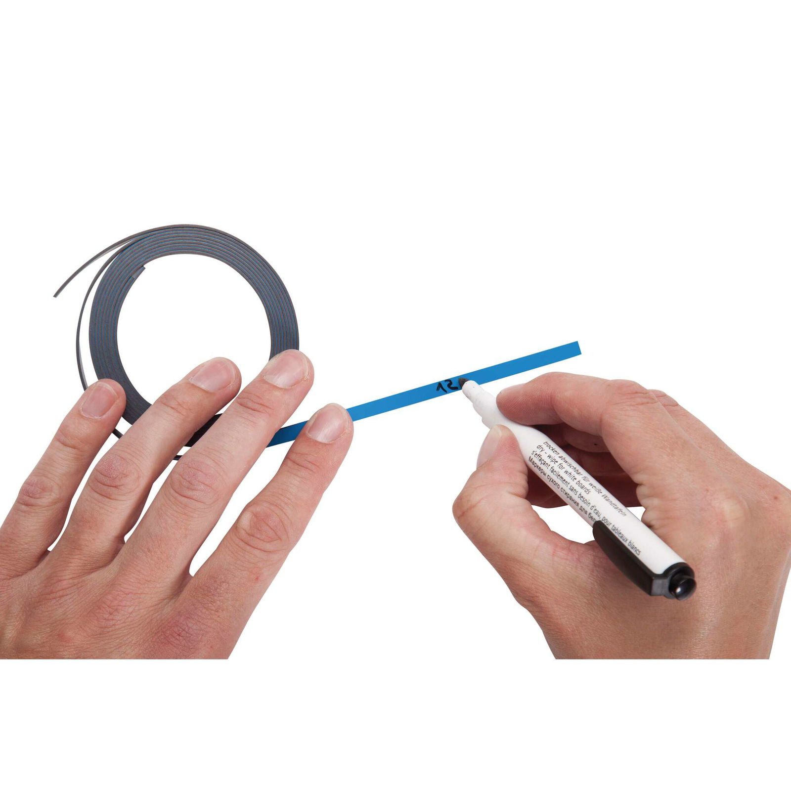 MAUL Magnet Magnetstreifen 0,5 cm x100 cm, 2 St./Set