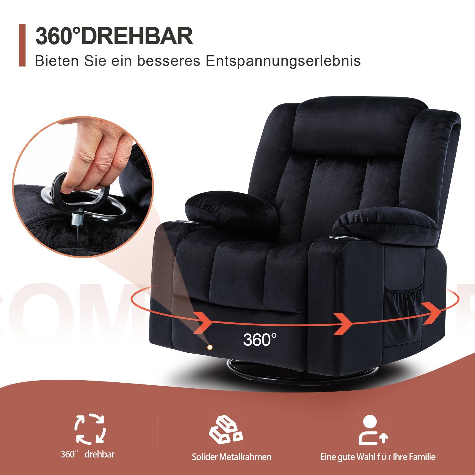 COMHOMA Relaxsessel TV-Sessel Fernsehsessel Ruhesessel mit günstig online kaufen