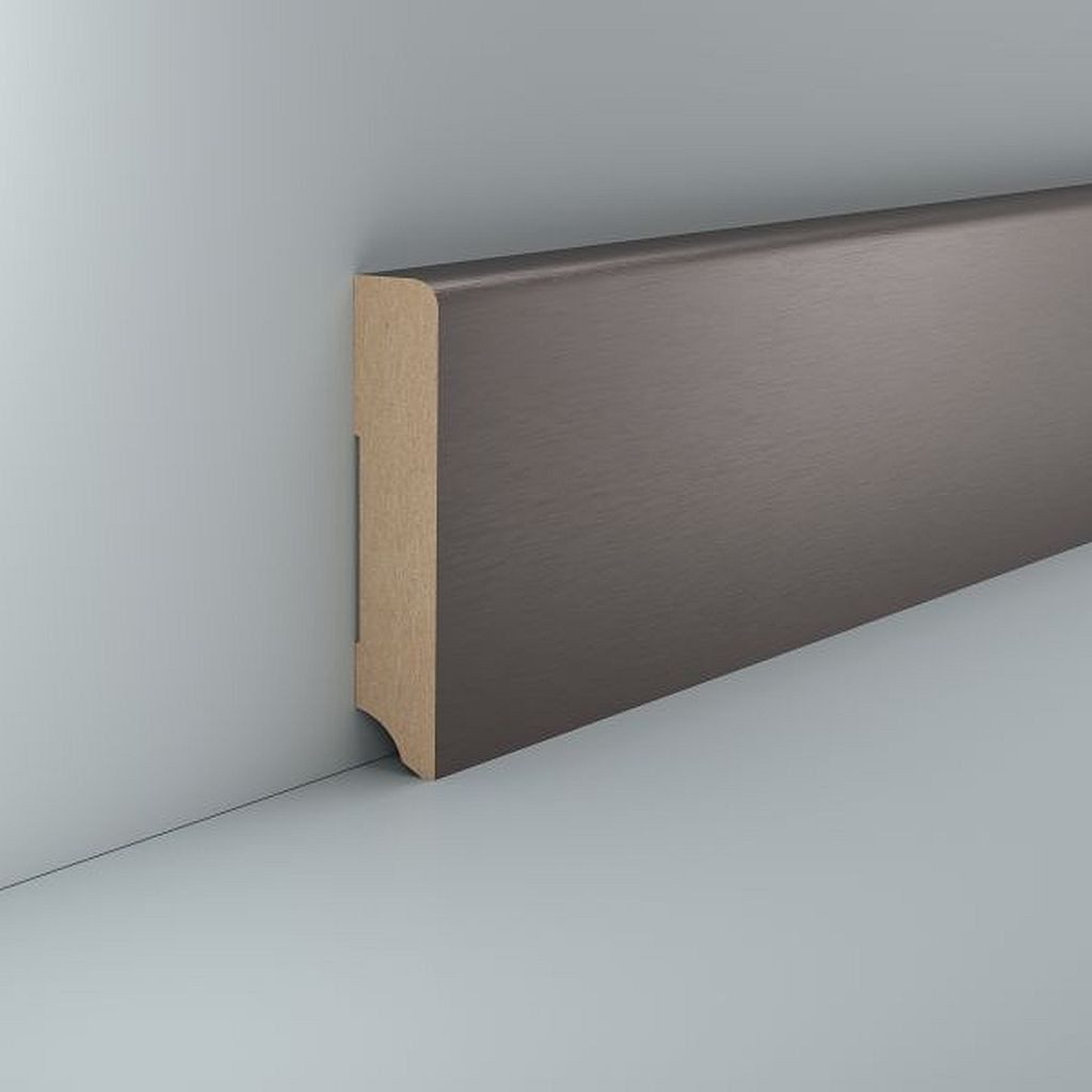 Südbrock Sockelleiste Metallic 19 x 96 mm Champagner Dekor MDF foliert Fußleiste, L: 250 cm, H: 9.6 cm, 1-St.