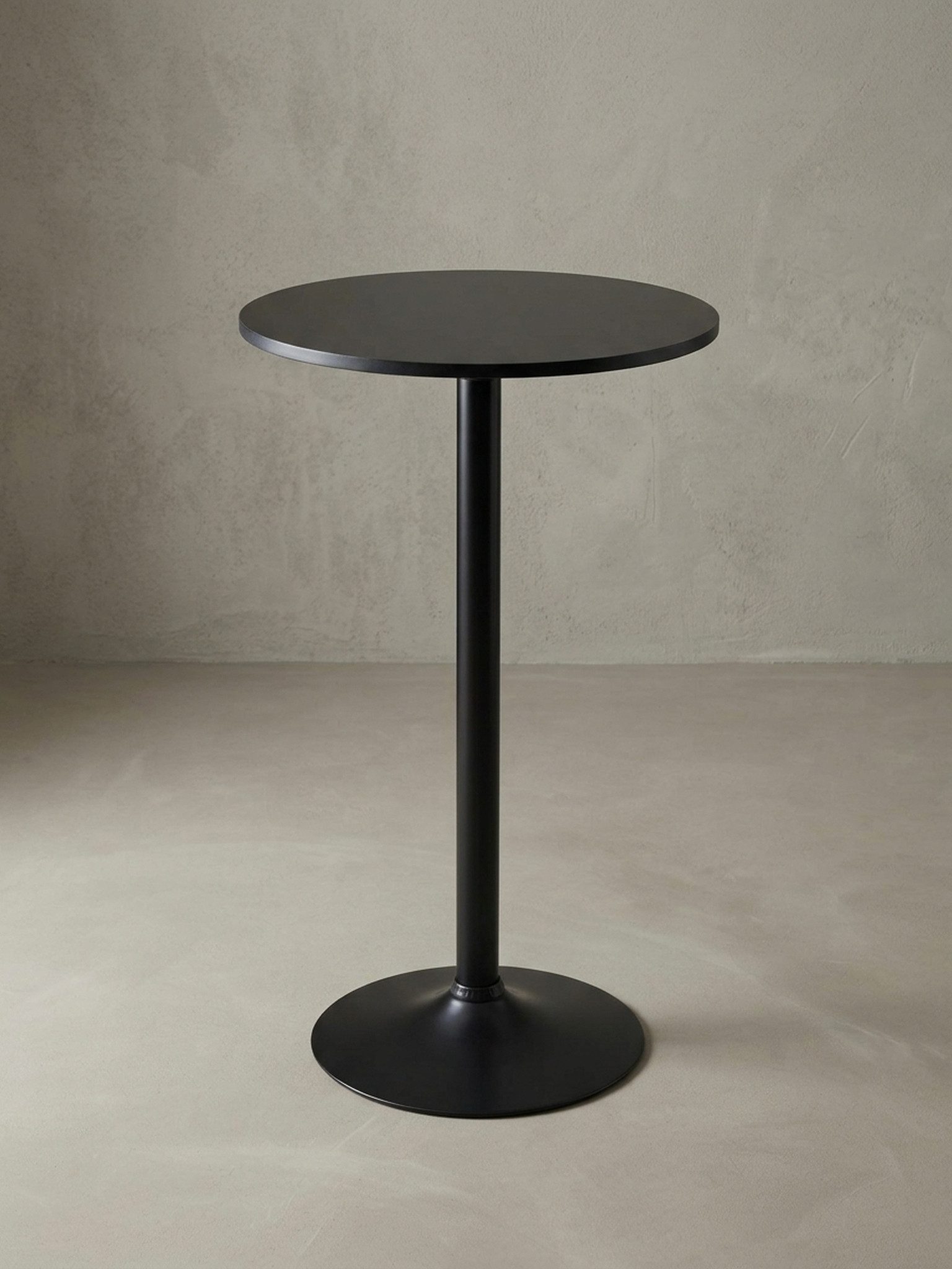 KADIMA DESIGN Bartisch Schicker Bistrotisch in Schwarz, ideal für Gastronomie oder Zuhause