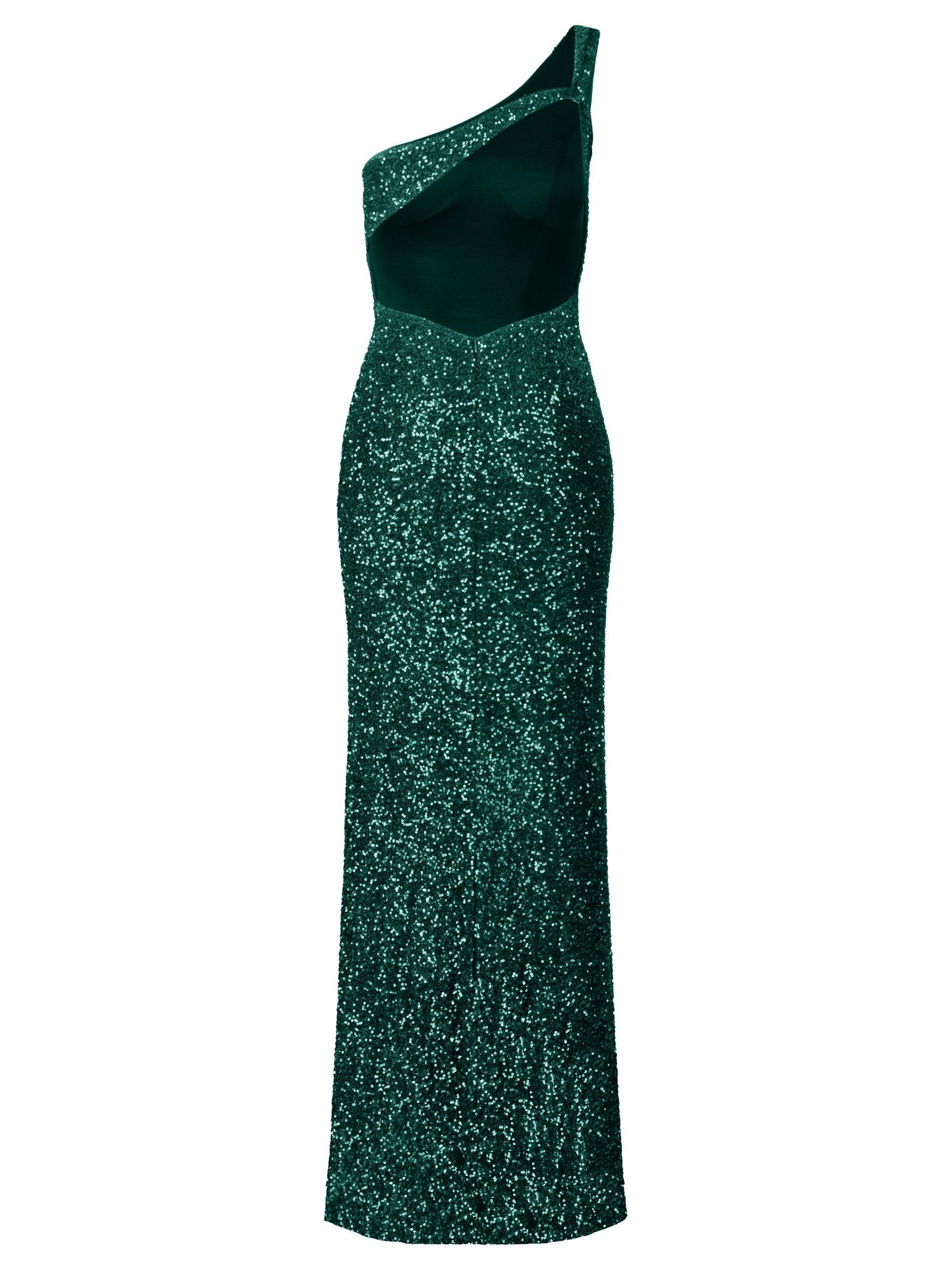 Apart Abendkleid mit Eye catching und emerald Allover-Paillettenmuster