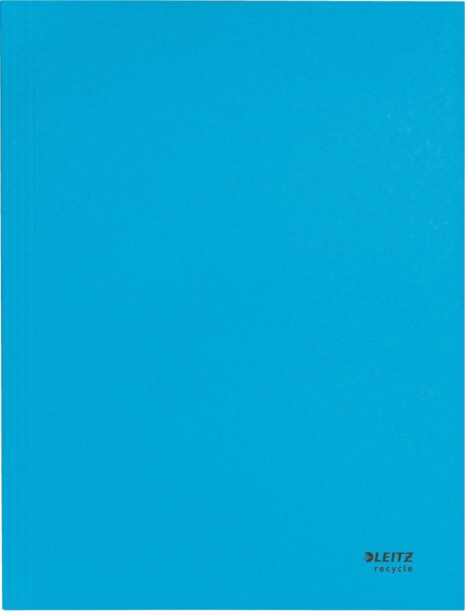 LEITZ Fächermappe Jurismappe Recycle A4 Karton blau