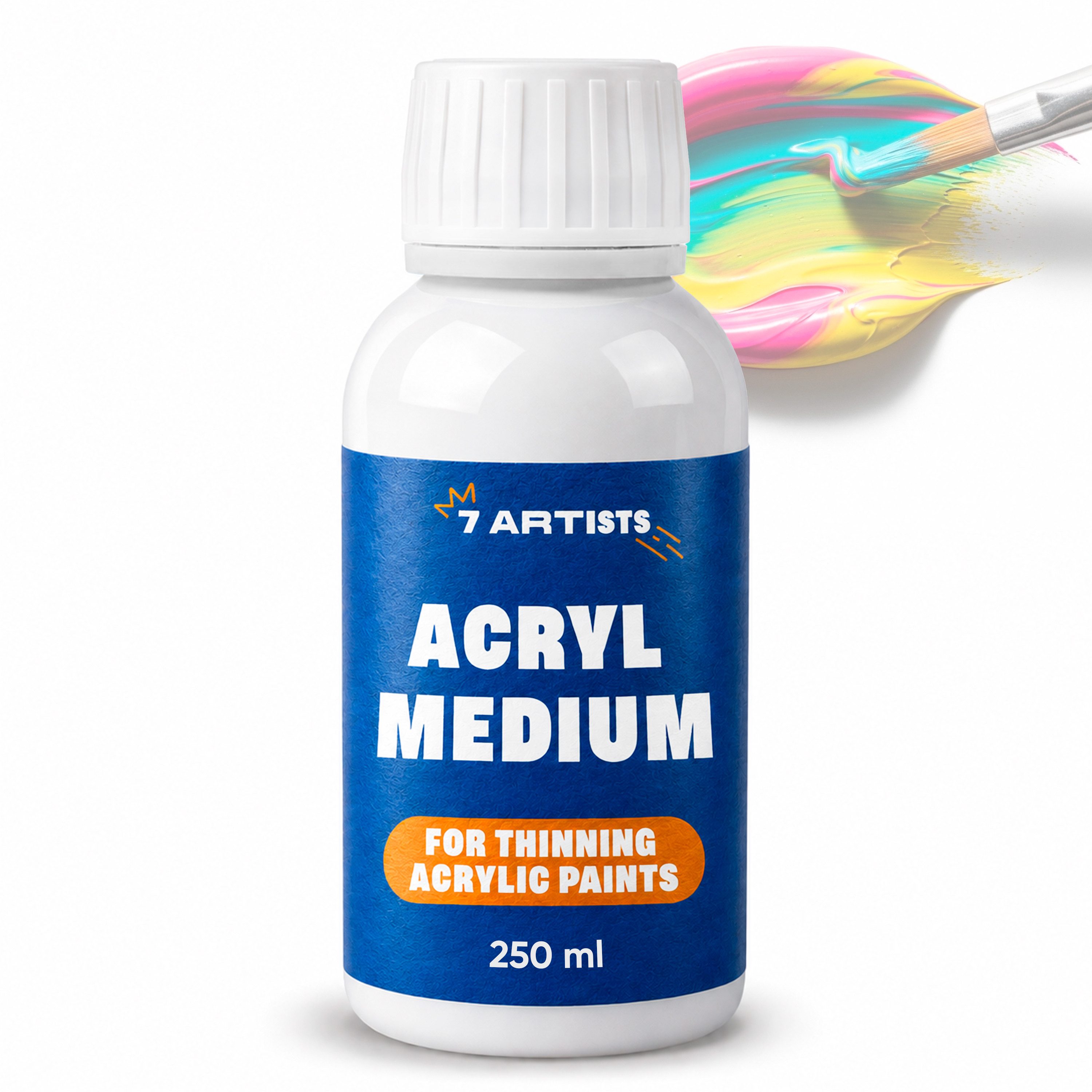 7 Artists Acrylfarbe 7 Artists Acrylmedium Transparent 250 ml - Acrylbinder für Acrylfarben