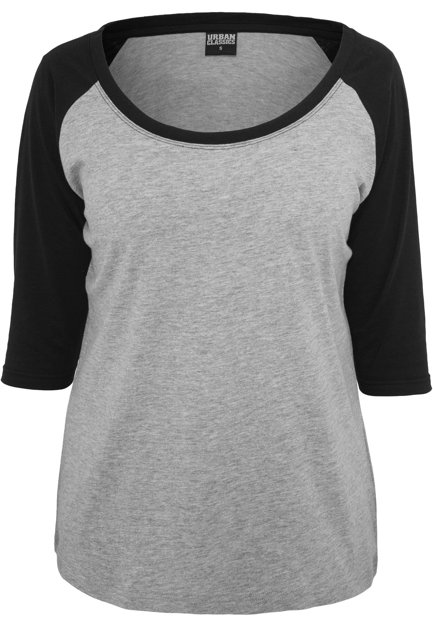 URBAN CLASSICS Kurzarmshirt Urban Classics Damen Ladies 3/4 Contrast Raglan Tee (1-tlg)