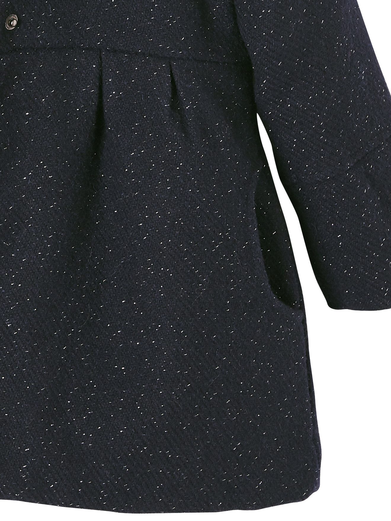 vertbaudet Dufflecoat Mädchen Wintermantel mit Kapuze, Woll-Mix