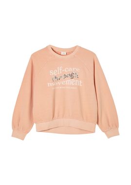 s.Oliver Sweatshirt Sweatshirt mit Wording Pailletten