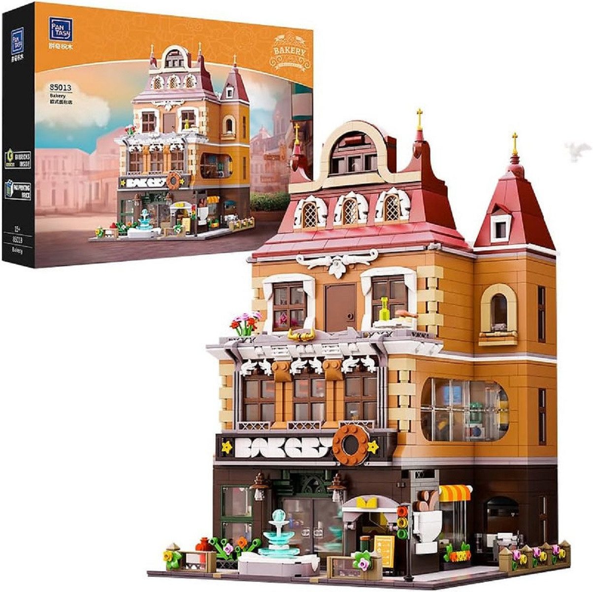 Pantasy Pantasy 85013 The Bakery 2.663 Teile Modular Building Konstruktions-Spielset, (2663 St)