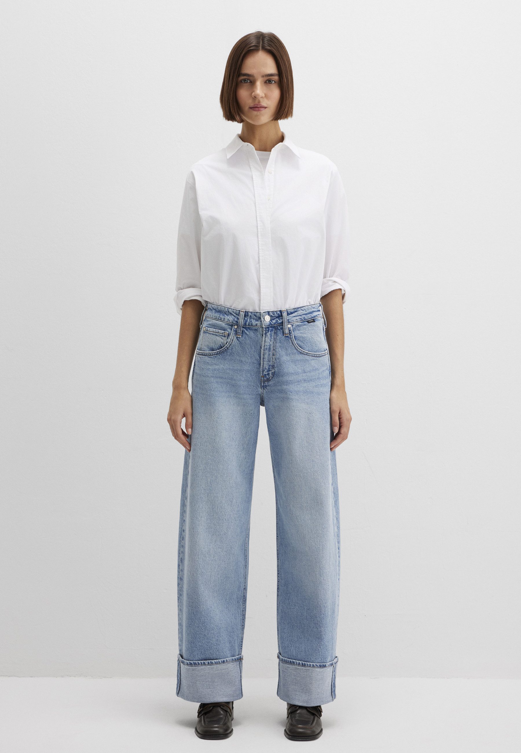 Mavi Weite Jeans SANDRA Cuffed Wide Leg