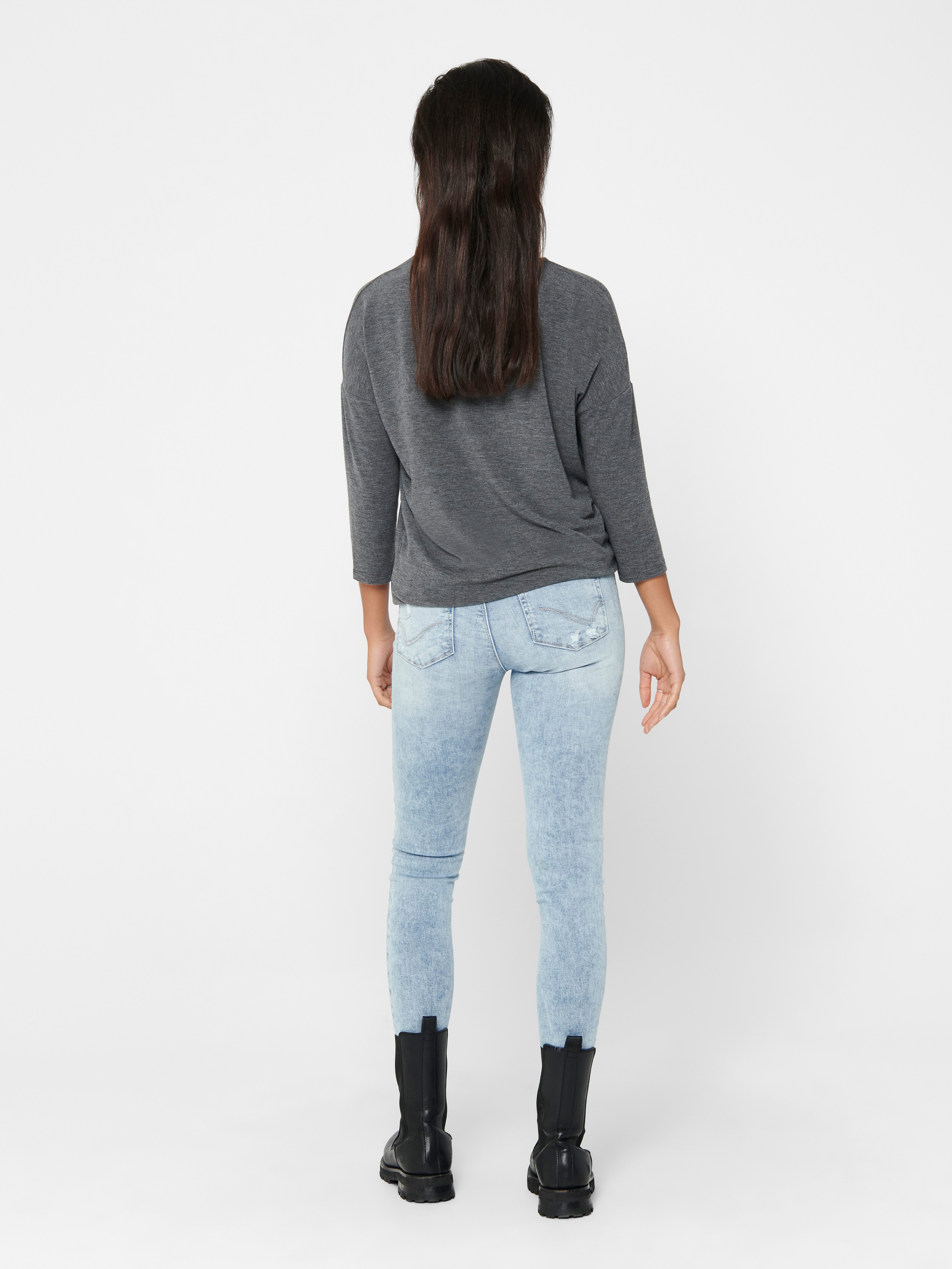 ONLY 3/4-Arm-Shirt ONLGLAMOUR 3/4 TOP JRS NOOS Materialmix, loose fit