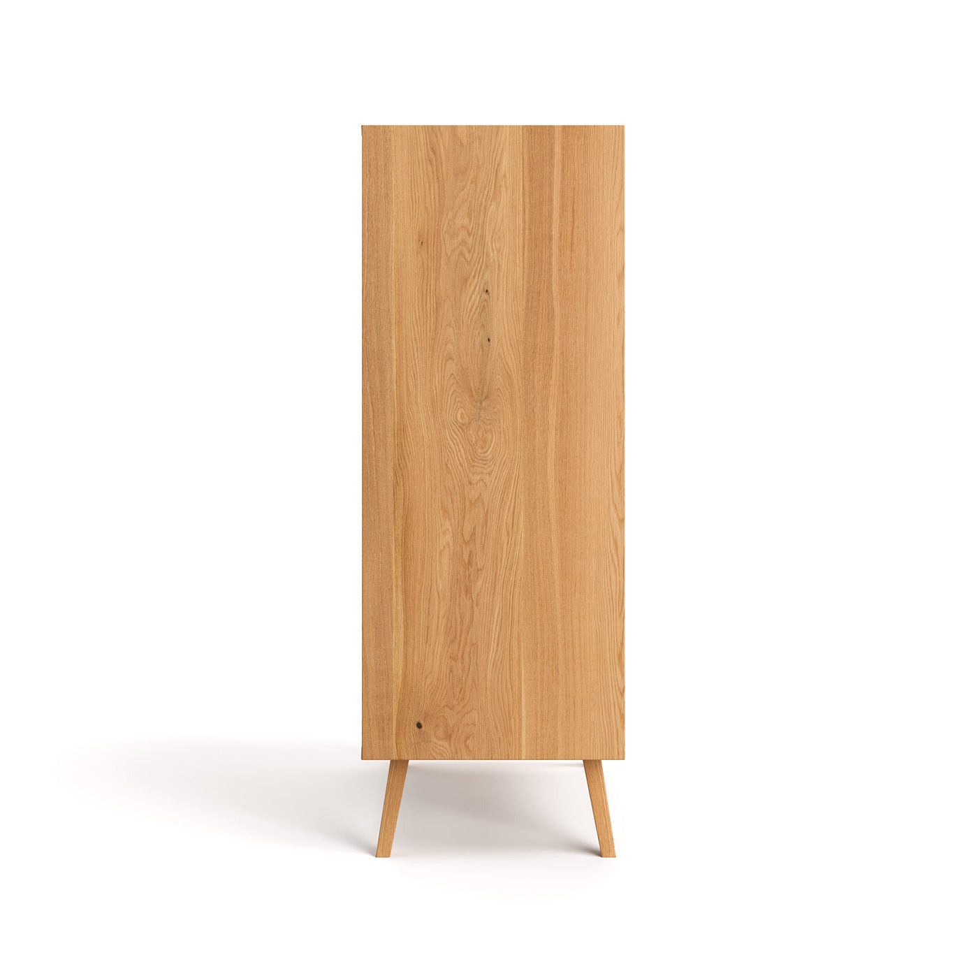 DANZZ Sideboard Quatro, Sideboard aus massiver Eiche, Viertürige Kommode
