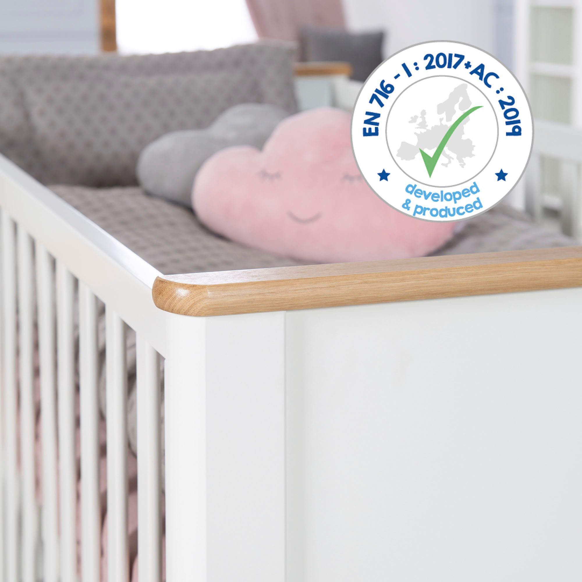 Kinderbett, in Europe; Ava, Made roba® Gitterbett Babybett