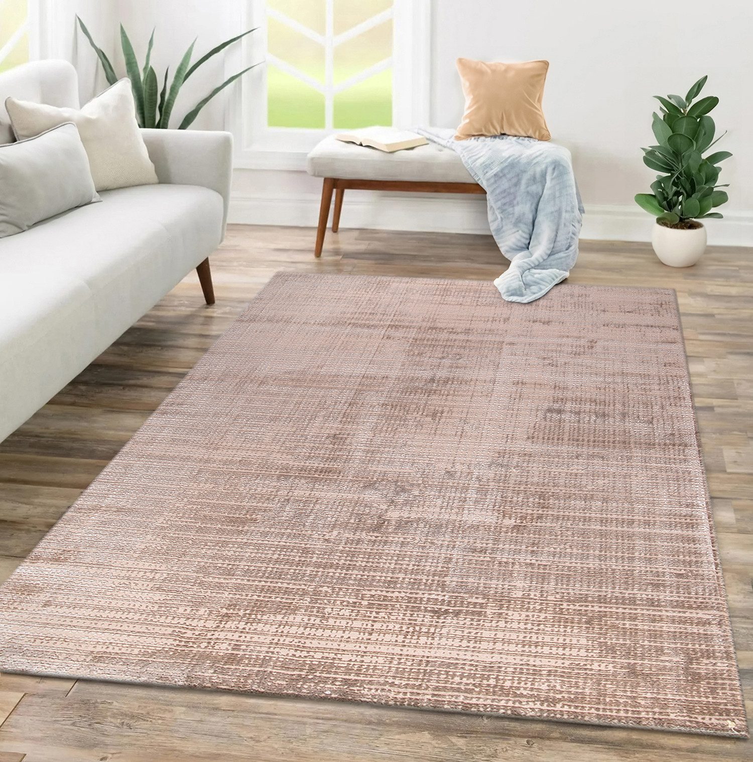 Carpetilla Designteppich Designer Wohnzimmer Carpetilla Kurzflor & Weicher günstig online kaufen