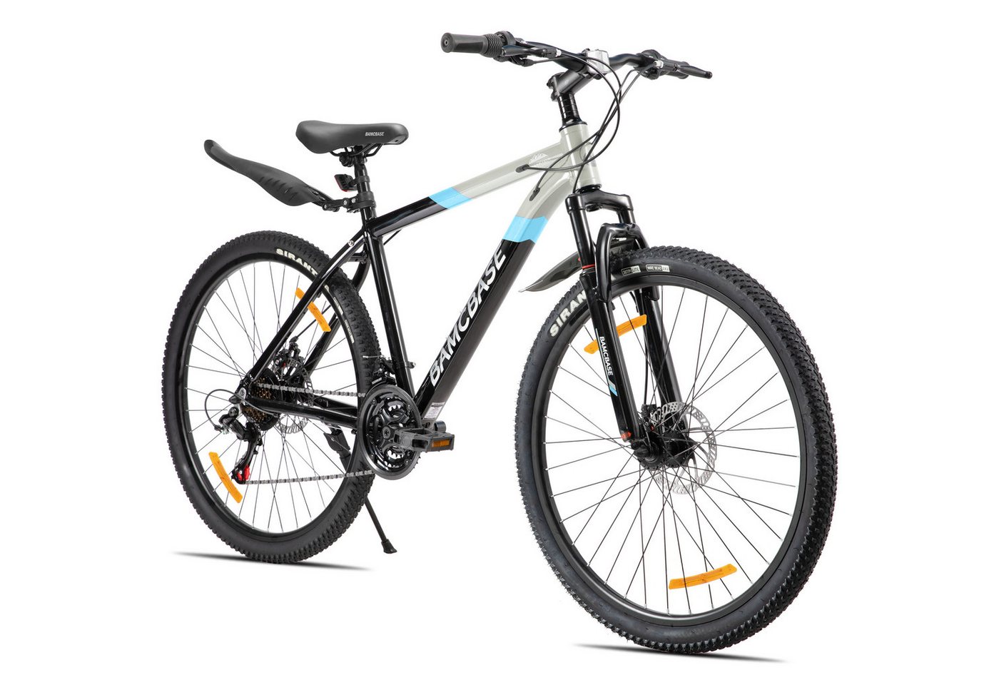 HILAND Mountainbike 26/27,5 Zoll Alu-Mountainbike 21-Gang, Scheibenbremsen & Komfortsattel