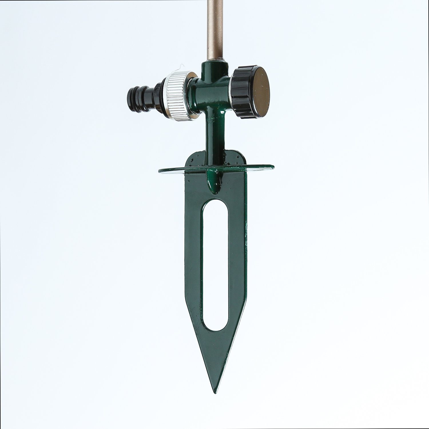 MARELIDA Wasserspiel Rasensprenger LIBELLE Edelstahl Sprinkler rotierend mit Erdspieß