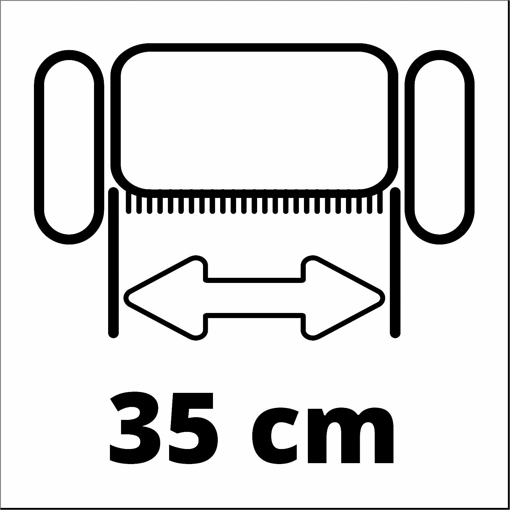 Einhell Lüfterwalze GE-SC 36/35 Li, 35 cm Arbeitsbreite