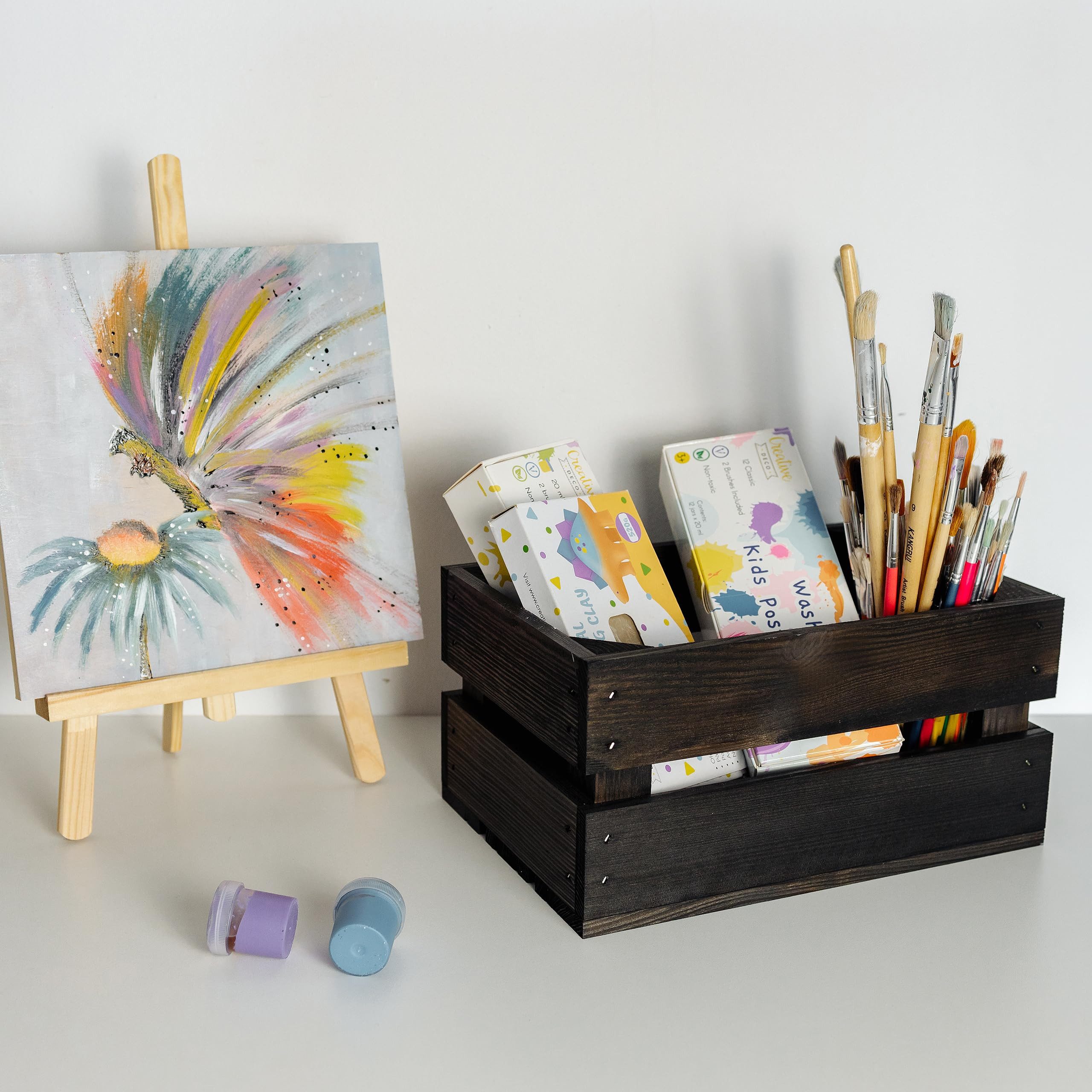 Creative Deco Holzkiste 3x Weinkisten Set günstig online kaufen