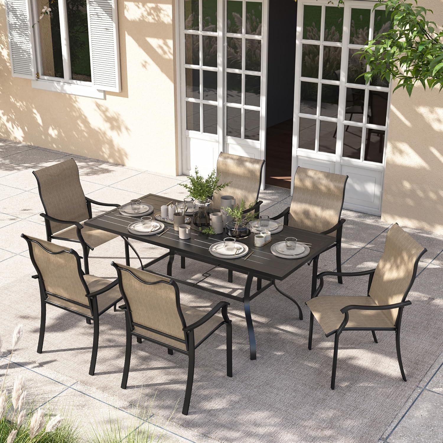 UDPATIO Gartenstuhl Gartenstühle 2/4er Set, Hochlehner günstig online kaufen