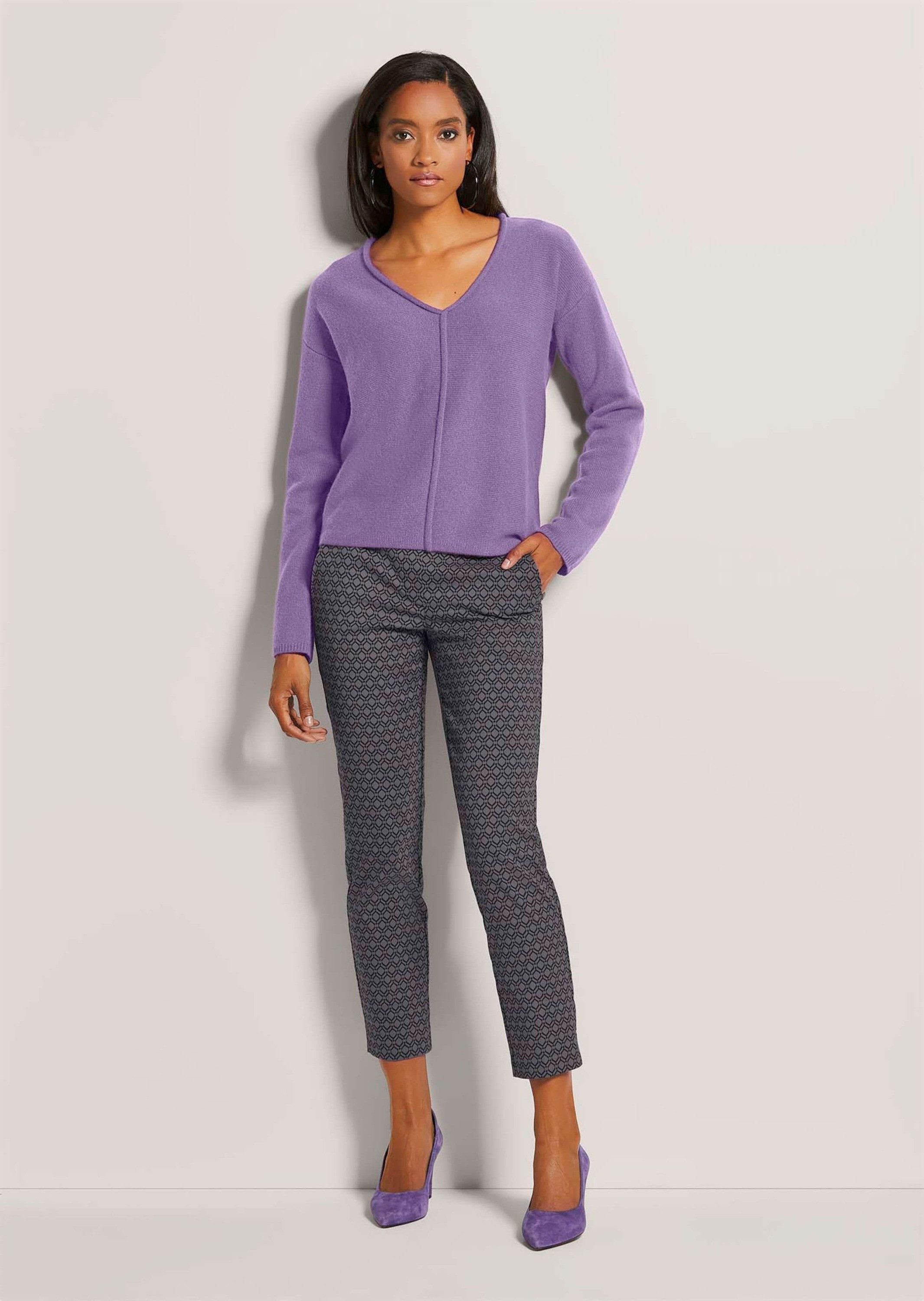 MADELEINE Strickpullover Kurzer V-Pullover günstig online kaufen