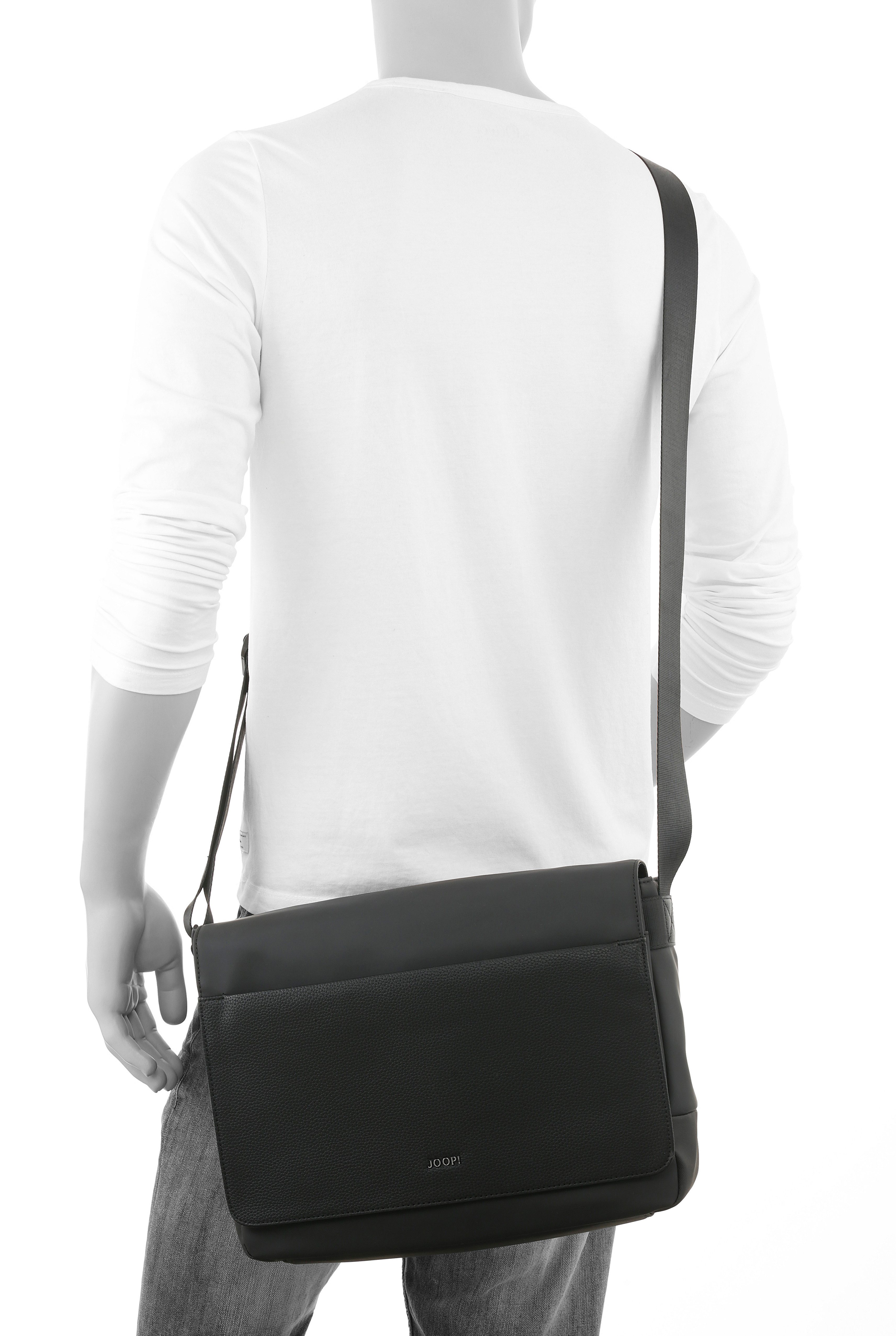 JOOP! Messenger Bag lanciano nevio messenger mhf (1-tlg), Arbeitstasche, Laptoptasche, Businesstasche mit Klettverschluss