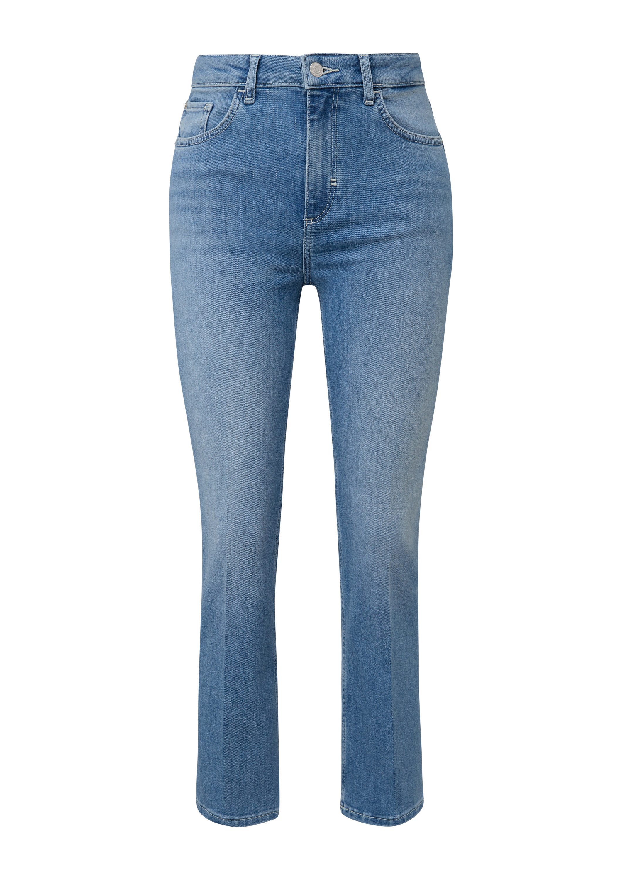 comma Regular-fit-Jeans Jeans-Hose Cropped Jeans / Regular fit / Mid rise / Flared leg