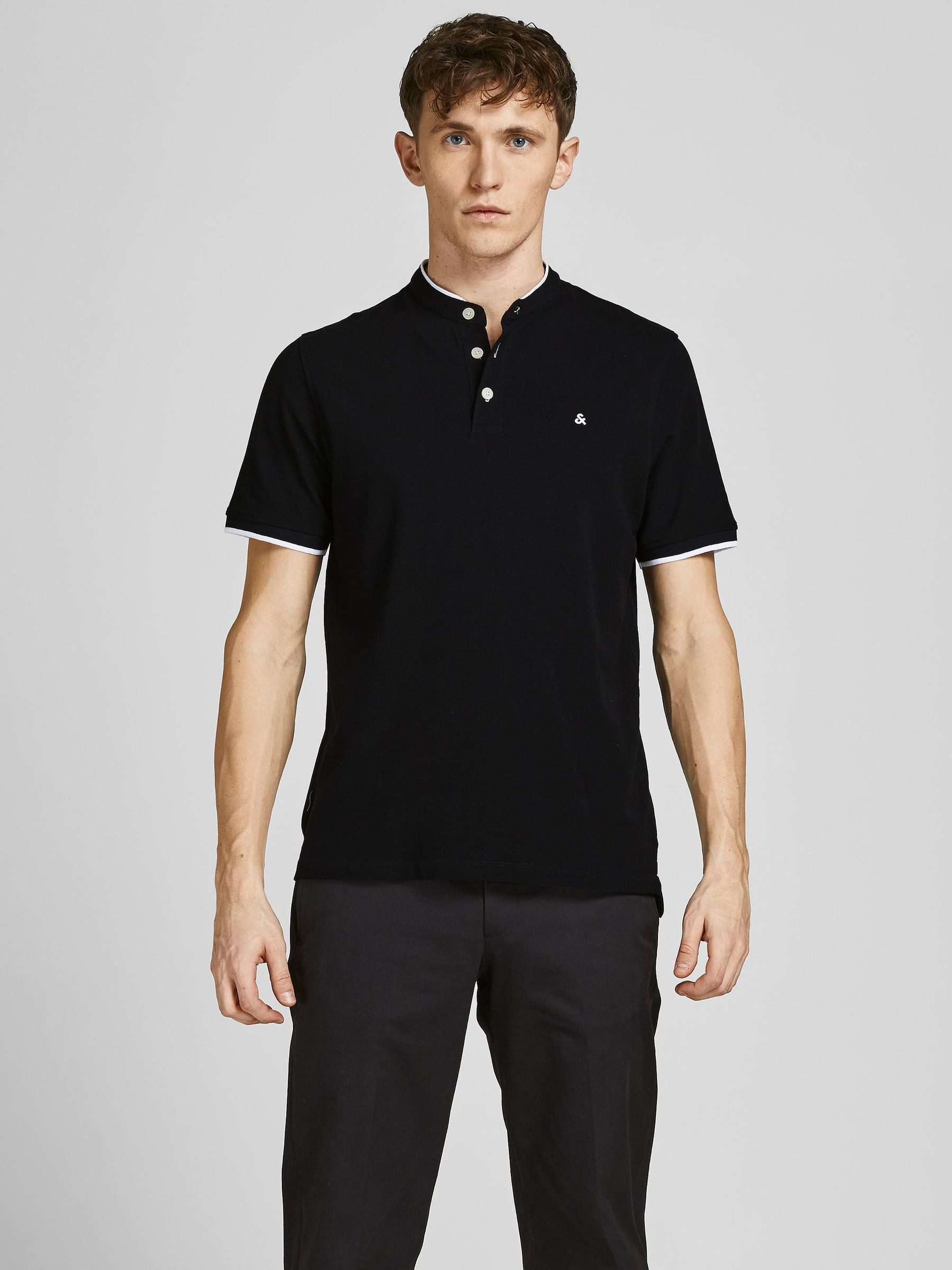 Jack & Jones Poloshirt Polo Pique Kurzarm Basic JJEPAULOS für Herren JJEPAULOS MAO POLO SS NOOS