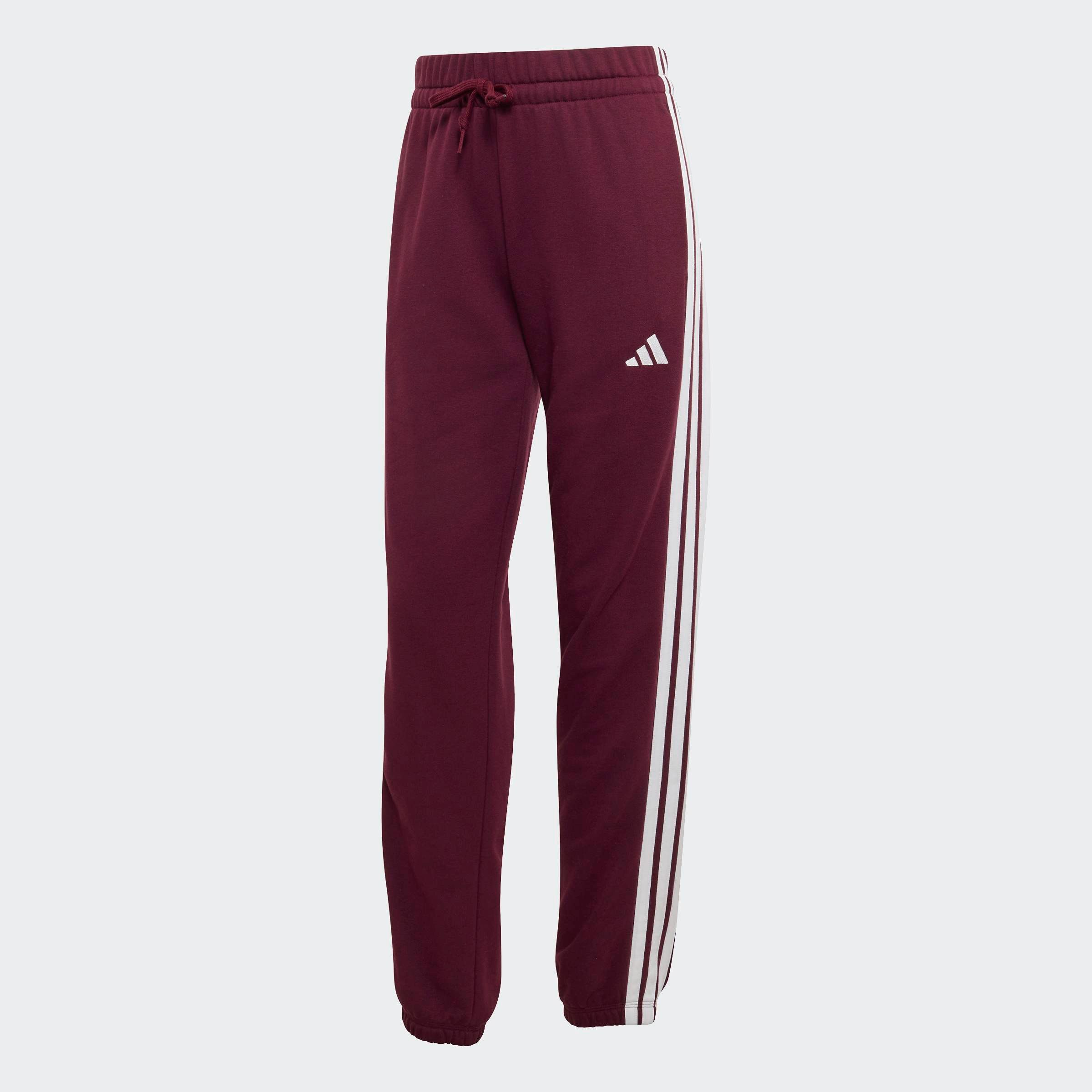 Sporthose ESSENTIALS 3-STREIFEN FRENCH TERRY CUFFED
