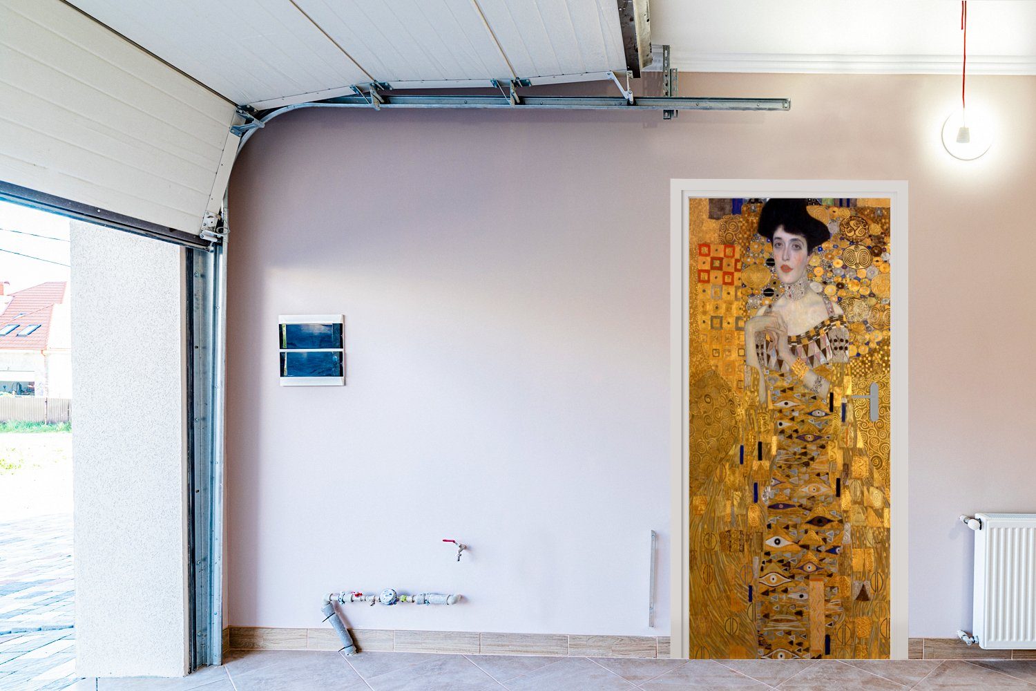 von Bloch-Bauer von - cm Fototapete Adèle Klimt, für 75x205 MuchoWow St), Türtapete Matt, (1 I Tür, Porträt bedruckt, Gustav Gemälde Türaufkleber,
