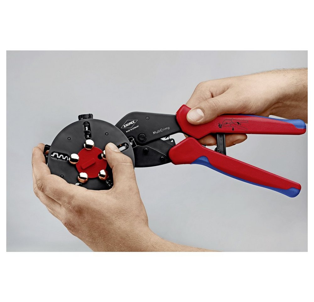 Thumbnail - Knipex Crimpzange Knipex MultiCrimp 97 33 01 Crimpzange Unisolierte, offene Steckverbin