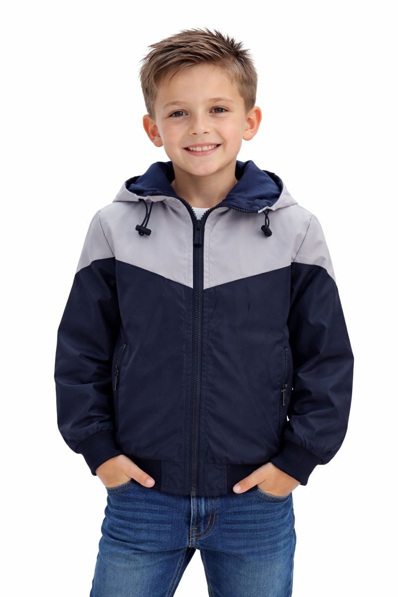 Fashion Boy Allwetterjacke Übergangsjacke mit Kapuze Kinder Jacke JH4037e
