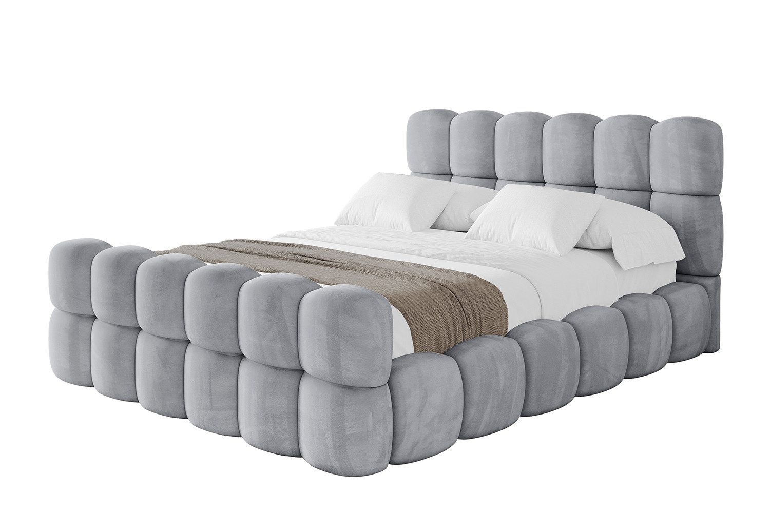 ALTDECOR Polsterbett LEYA-Z (Polsterbett mit Bettkasten und Lattenrost, Box günstig online kaufen