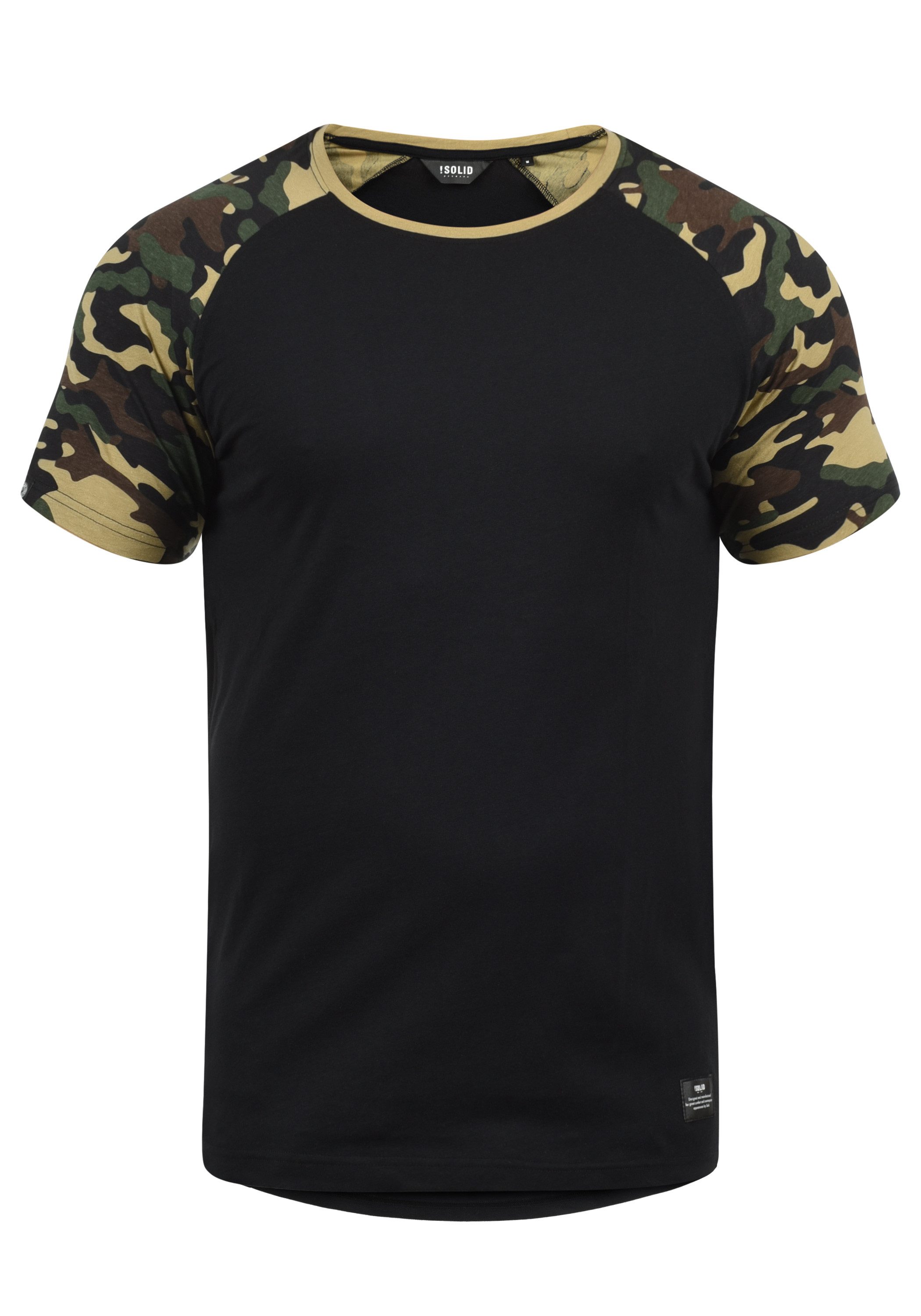 !Solid Rundhalsshirt SDCahil Kurzarmshirt mit Tarnmuster-Print günstig online kaufen