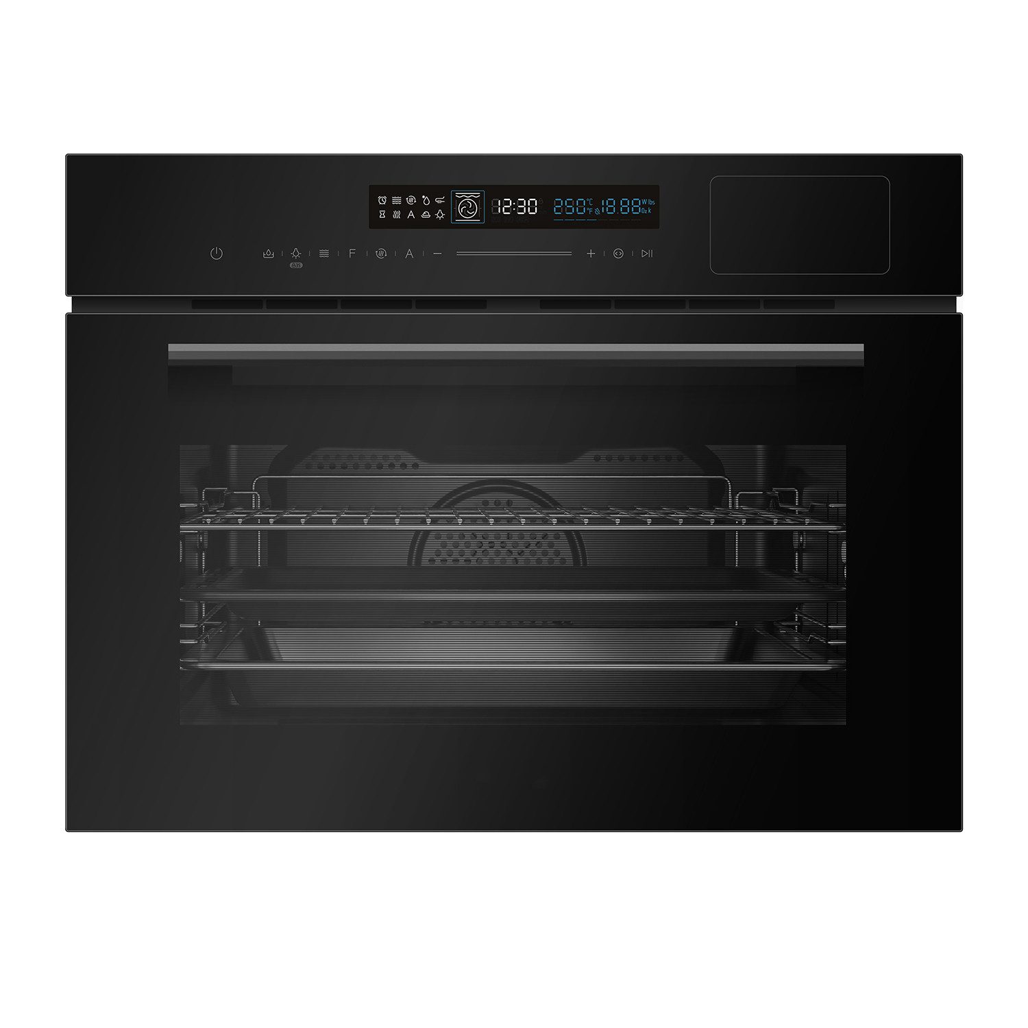 KKT KOLBE Einbau-Mikrowelle EBMS4503S2, Grill, Grill und Heißluft, Heißluft, Dampfgarfunktion, 50 l, 50 l Backofen / 800 Watt Mikrowelle / 60cm / Autark / Heißluft / Grill
