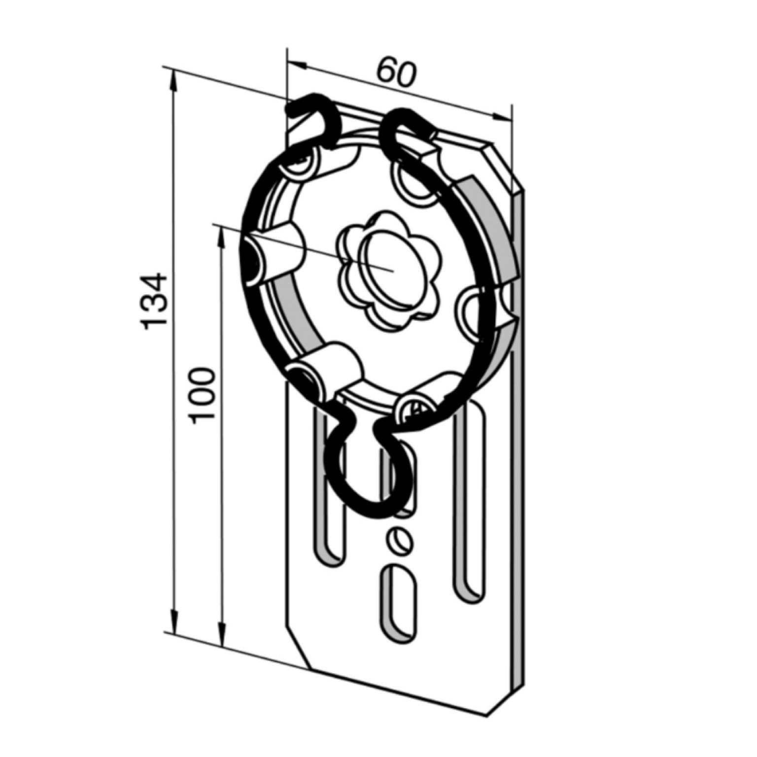 smarotech Rollladenmotor Somfy Achtkantwelle io Rohrmotor (Renovierungskit 60mm Funk, SW60 Nachrüstset, 50 Rollladenantrieb), Oximo