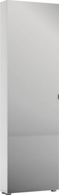 möbelando Schuhschrank SPAZIO (BxHxT: 60,2x200x18,6 cm) in weiß mit einer Tür und 12 Fächern