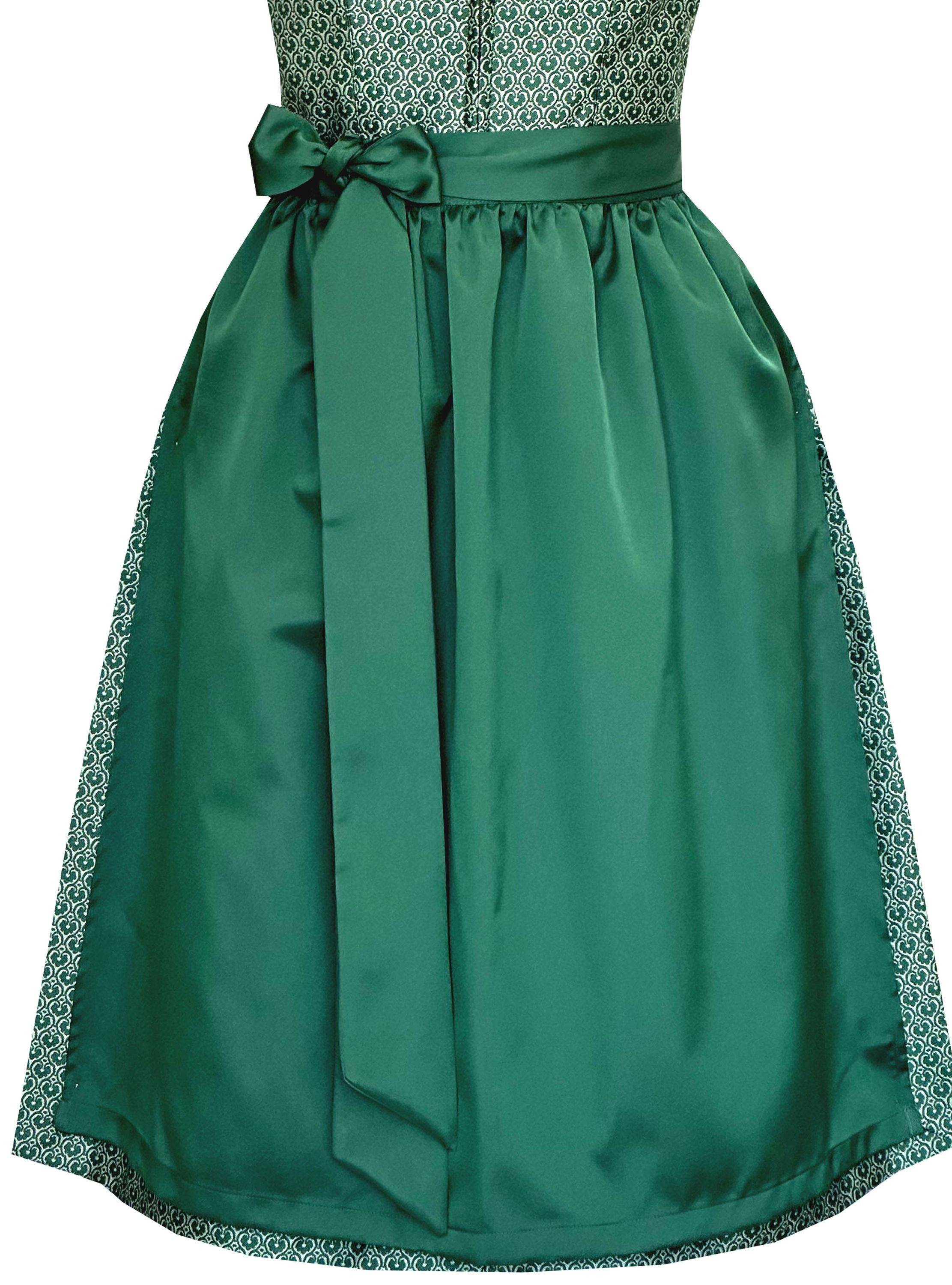 Alpenmärchen Dirndl Midi Dirndl Liane in grün - ALM1043 – Bild 4 von 4