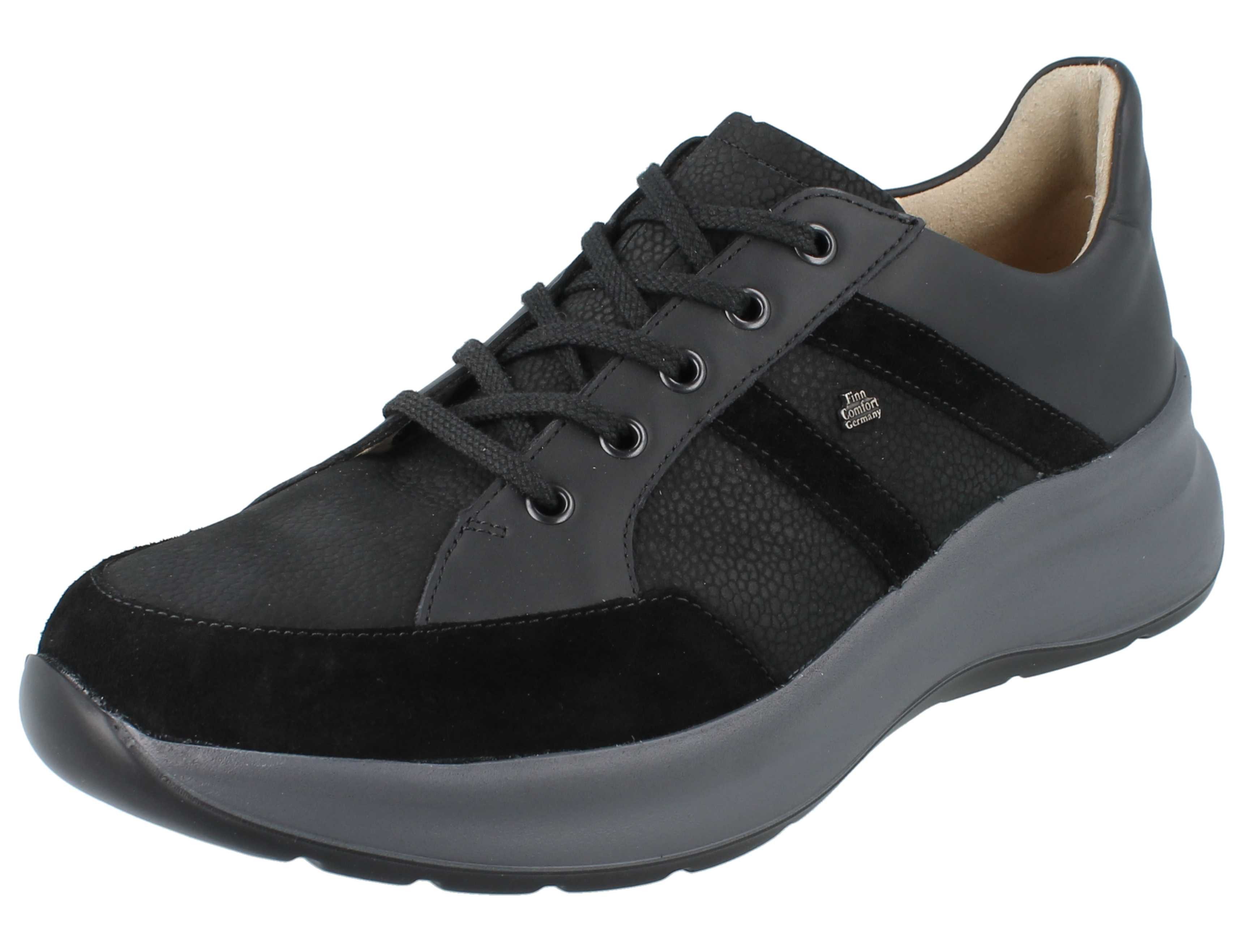 Finn Comfort FINN COMFORT Talara Damen Halbschuhe mit Reißverschluss schwarz Schnürschuh Wechselfußbett