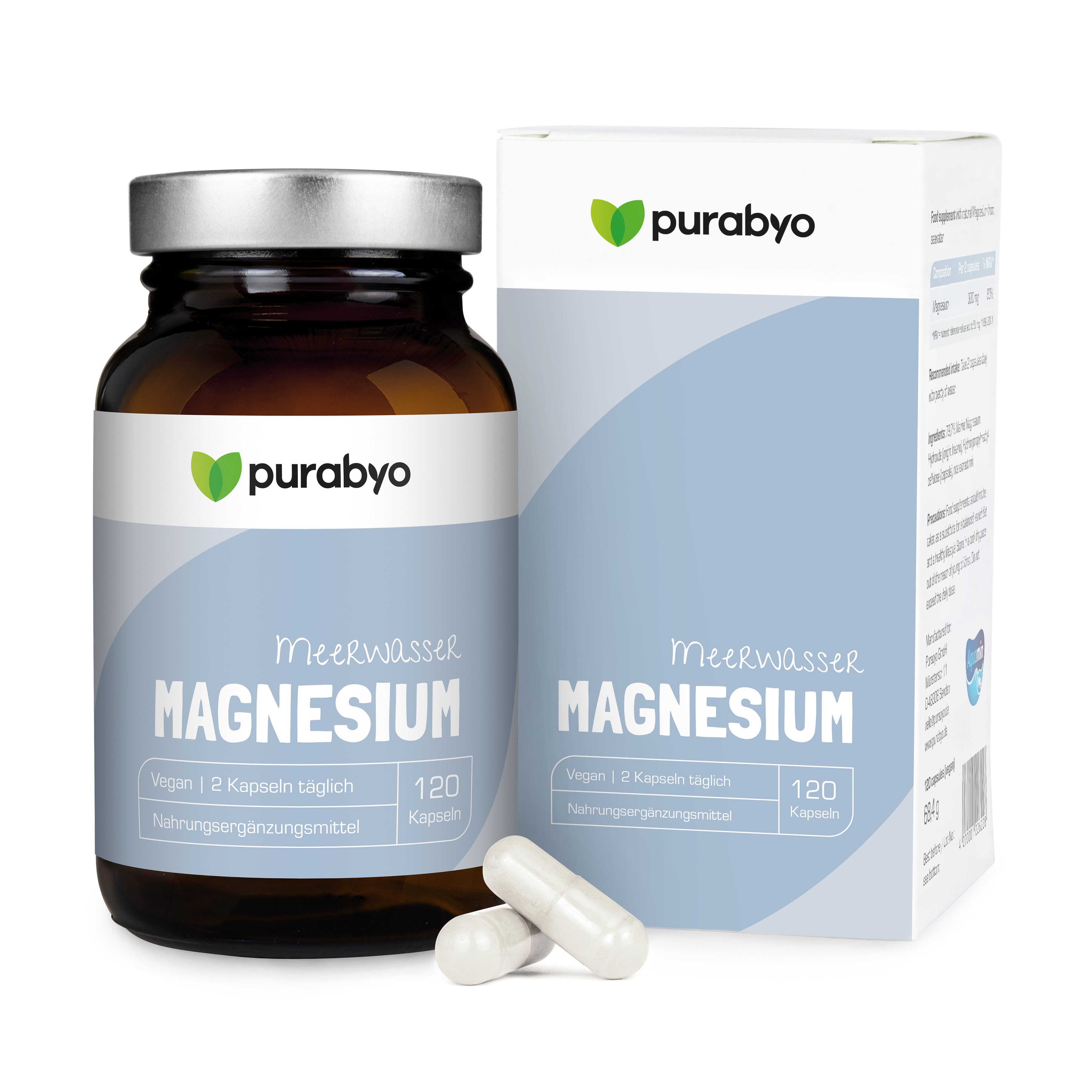 Natürliches Magnesium Aquamin Kapseln