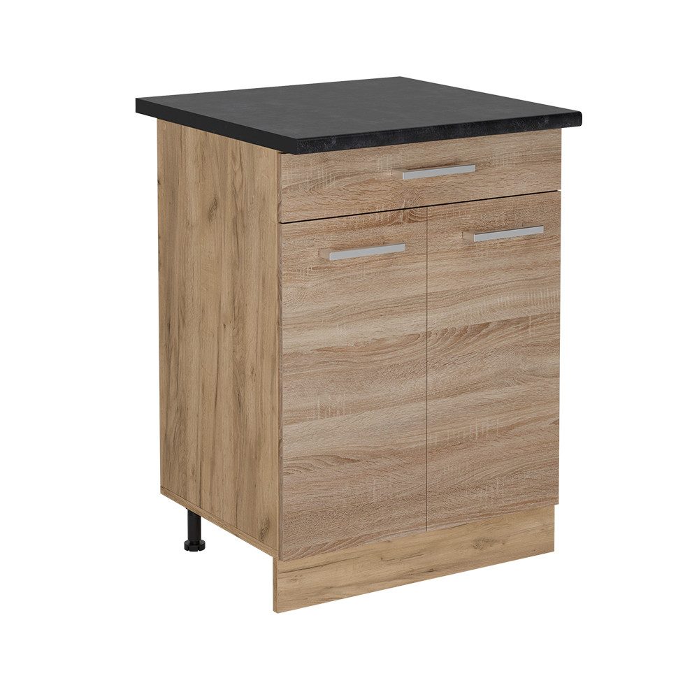 Vicco Unterschrank R-Line, Sonoma/Goldkraft Eiche, 60 günstig online kaufen