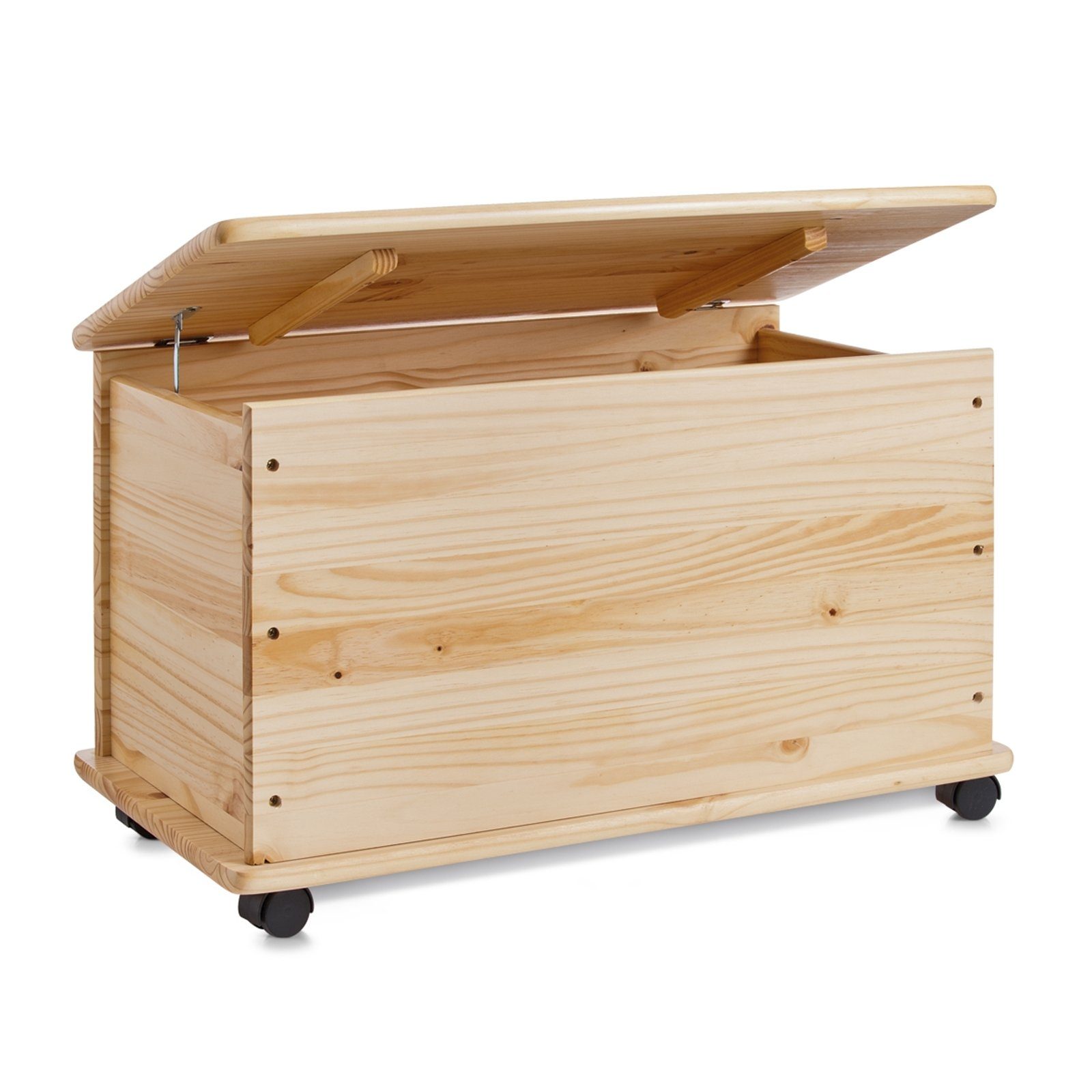 HTI-Living Aufbewahrungsbox Spielzeugkiste mit Rollen Kiefer, günstig online kaufen