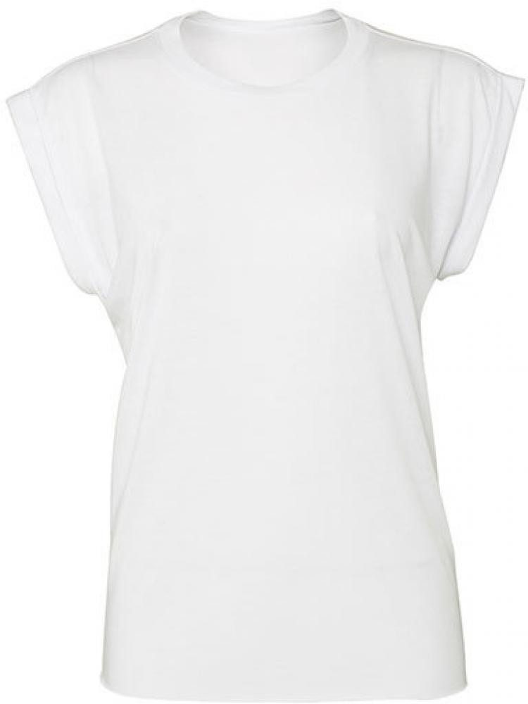 Bella + Canvas Tanktop Damen Flowy Muscle Tee with Rolled Cuff