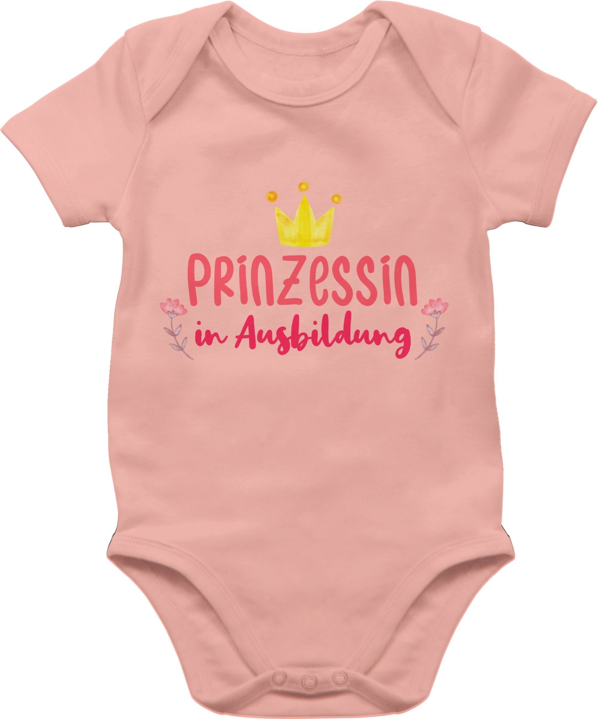 Baby 1 Shirtracer Sprüche Babyrosa in Ausbildung Shirtbody Prinzessin