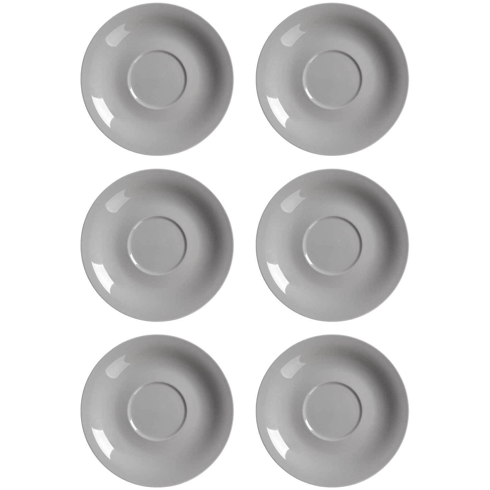 Ritzenhoff & Breker Untertasse Doppio Jumbountertassen ø 17 cm 6er Set, (6 St)